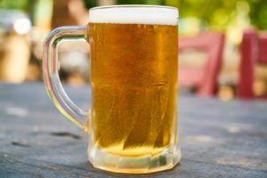 冷えた生ビールの写真