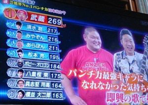 芸能人のパンチ力
